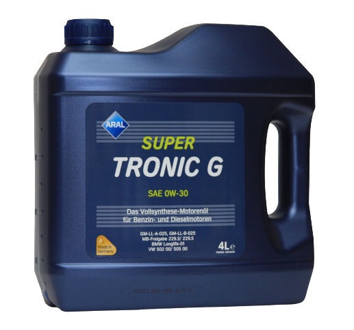 Моторное масло Aral SuperTronic G 0W-30, 4л